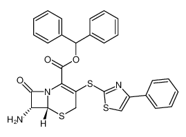 benzhydryl (6R,7R)-7-amino-8-oxo-3-((4-phenylthiazol-2-yl)thio)-5-thia-1-azabicyclo[4.2.0]oct-2-ene-2-carboxylate CAS:198708-30-4 manufacturer & supplier