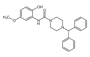 4-benzhydryl-N-(2-hydroxy-5-methoxyphenyl)piperazine-1-carboxamide CAS:198756-63-7 manufacturer & supplier