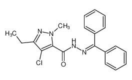 4-chloro-N'-(diphenylmethylene)-3-ethyl-1-methyl-1H-pyrazole-5-carbohydrazide CAS:198757-16-3 manufacturer & supplier