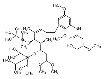 (R)-N-{3-[(Z)-(5R,6S,7S)-5-(tert-Butyl-dimethyl-silanyloxy)-9,9-dimethoxy-4,6-dimethyl-7-triisopropylsilanyloxy-non-3-enyl]-2,5-dimethoxy-phenyl}-4-hydroxy-3-methoxy-butyramide CAS:198758-11-1 manufacturer & supplier