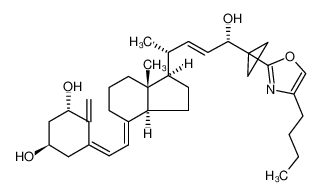 (5Z,7E,22E)-(1S,3R,24S)-25-(4-butyloxazol-2-yl)-26,27-cyclo-9,10-secocholesta-5,7,10(19),22-tetraene-1,3,24-triol CAS:198761-02-3 manufacturer & supplier