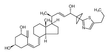 (5Z,7E,22E)-(1S,3R,20S,24S)-25-(5-propylthiazol-2-yl)-26,27-cyclo-9,10-secocholesta-5,7,10(19),22-tetraene-1,3,24-triol CAS:198762-36-6 manufacturer & supplier