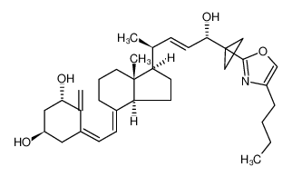 (5Z,7E,22E)-(1S,3R,20S,24S)-25-(4-butyloxazol-2-yl)-26,27-cyclo-9,10-secocholesta-5,7,10(19),22-tetraene-1,3,24-triol CAS:198762-66-2 manufacturer & supplier