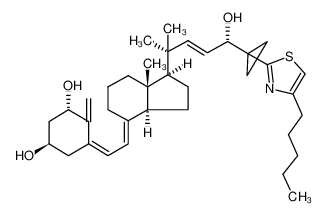 (5Z,7E,22E)-(1S,3R,24S)-25-(4-pentylthiazol-2-yl)-20-methyl-26,27-cyclo-9,10-secocholesta-5,7,10(19),22-tetraene-1,3,24-triol CAS:198763-60-9 manufacturer & supplier