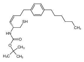 [(Z)-(R)-5-(4-Hexyl-phenyl)-1-mercaptomethyl-pent-2-enyl]-carbamic acid tert-butyl ester CAS:198764-40-8 manufacturer & supplier