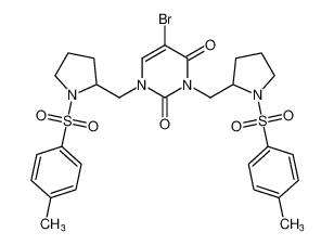 5-bromo-1,3-bis((1-tosylpyrrolidin-2-yl)methyl)pyrimidine-2,4(1H,3H)-dione CAS:198774-17-3 manufacturer & supplier