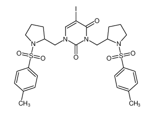 5-iodo-1,3-bis((1-tosylpyrrolidin-2-yl)methyl)pyrimidine-2,4(1H,3H)-dione CAS:198774-18-4 manufacturer & supplier