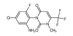 (2-amino-4-chloro-6-fluorophenyl)-1-methyl-6-trifluoromethyl-2,4(1H, 3H)-pyrimidinedione CAS:198777-73-0 manufacturer & supplier