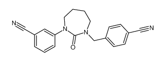 3-(3-(4-cyanobenzyl)-2-oxo-1,3-diazepan-1-yl)benzonitrile CAS:198823-28-8 manufacturer & supplier