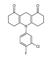 10-(3-chloro-4-fluorophenyl)-3,4,6,7,9,10-hexahydroacridine-1,8(2H,5H)-dione CAS:198827-28-0 manufacturer & supplier