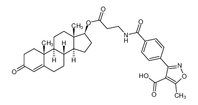 3-(4-((3-(((8R,9S,10R,13S,14S,17S)-10,13-dimethyl-3-oxo-2,3,6,7,8,9,10,11,12,13,14,15,16,17-tetradecahydro-1H-cyclopenta[a]phenanthren-17-yl)oxy)-3-oxopropyl)carbamoyl)phenyl)-5-methylisoxazole-4-carboxylic acid CAS:198830-24-9 manufacturer