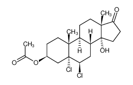 3β-Acetoxy-5α,6β-dichlor-14α-hydroxy-androstan-17-on CAS:19886-26-1 manufacturer & supplier