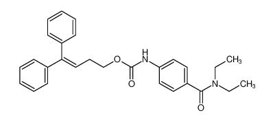 4,4-diphenylbut-3-en-1-yl (4-(diethylcarbamoyl)phenyl)carbamate CAS:198888-86-7 manufacturer & supplier