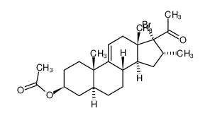 17α-bromo-16α-methyl-20-oxo-5α-pregn-9(11)-en-3β-yl acetate CAS:19890-56-3 manufacturer & supplier