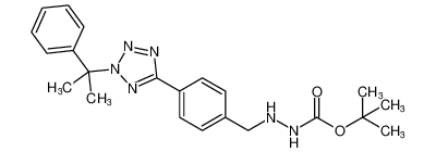 tert-butyl 2-(4-(2-(2-phenylpropan-2-yl)-2H-tetrazol-5-yl)benzyl)hydrazine-1-carboxylate CAS:198904-66-4 manufacturer & supplier