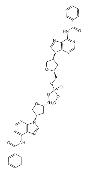 Phosphoric acid bis-[(2S,4S)-4-(6-benzoylamino-purin-9-yl)-tetrahydro-furan-2-ylmethyl] ester methyl ester CAS:198953-88-7 manufacturer & supplier