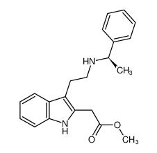 methyl (R)-2-(3-(2-((1-phenylethyl)amino)ethyl)-1H-indol-2-yl)acetate CAS:198954-32-4 manufacturer & supplier