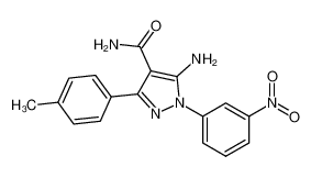 5-Amino-1-(3-nitrophenyl)-3-(4-tolyl)pyrazole-4-carboxamide CAS:198967-92-9 manufacturer & supplier