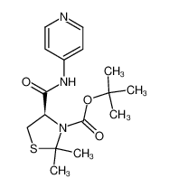 (R)-2,2-dimethyl-4-(pyridin-4-ylcarbamoyl)-thiazolidine-3-carboxylic acid tert-butyl ester CAS:19897-55-3 manufacturer & supplier