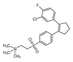 (2-((4-(2-(3-chloro-4-fluorophenyl)cyclopent-1-en-1-yl)phenyl)sulfonyl)ethyl)trimethylsilane CAS:198973-61-4 manufacturer & supplier