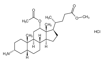 methyl (R)-4-((3R,5R,8R,9S,10S,12S,13R,14S,17R)-12-acetoxy-3-amino-10,13-dimethylhexadecahydro-1H-cyclopenta[a]phenanthren-17-yl)pentanoate hydrochloride CAS:198974-66-2 manufacturer & supplier