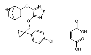 3-((2-azabicyclo[2.2.1]heptan-6-yl)oxy)-4-((1-(4-chlorophenyl)cyclopropyl)methoxy)-1,2,5-thiadiazole maleate CAS:198976-37-3 manufacturer & supplier