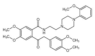 2-(2-(3,4-dimethoxyphenyl)acetyl)-4,5-dimethoxy-N-(2-(4-(2-methoxyphenyl)piperazin-1-yl)ethyl)benzamide CAS:198981-38-3 manufacturer & supplier