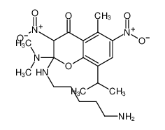 2-((5-aminopentyl)amino)-2-(dimethylamino)-8-isopropyl-5-methyl-3,6-dinitrochroman-4-one CAS:198985-99-8 manufacturer & supplier