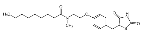 N-(2-(4-((2,4-dioxothiazolidin-5-yl)methyl)phenoxy)ethyl)-N-methylnonanamide CAS:198990-35-1 manufacturer & supplier