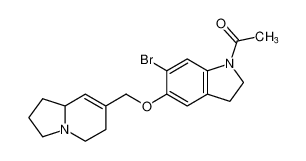 1-(6-bromo-5-((1,2,3,5,6,8a-hexahydroindolizin-7-yl)methoxy)indolin-1-yl)ethan-1-one CAS:199104-38-6 manufacturer & supplier