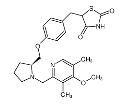 5-(4-(((S)-1-((4-methoxy-3,5-dimethylpyridin-2-yl)methyl)pyrrolidin-2-yl)methoxy)benzyl)thiazolidine-2,4-dione CAS:199108-72-0 manufacturer & supplier