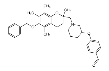 4-[N-[(2R/S)-6-benzyloxy-2,5,7,8-tetramethylchroman-2-ylmethyl]-(3R)-piperidinyloxy]benzaldehyde CAS:199109-03-0 manufacturer & supplier