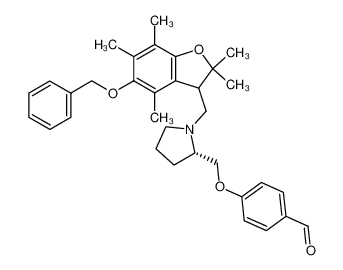 4-(N-((3R/S)-5-benzyloxy-2,3-dihydro-2,2,4,6,7-pentamethyl-1-benzofuran-3-ylmethyl)-(2S)-pyrrolidin-2-ylmethoxy)benzaldehyde CAS:199109-07-4 manufacturer & supplier