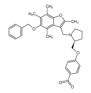 4-(N-(5-benzyloxy-2,4,6,7-tetramethylbenzofuran-3-ylmethyl)-(2S)-pyrrolidin-2-ylmethoxy)nitrobenzene CAS:199109-28-9 manufacturer & supplier