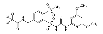 2,2,2-trichloro-N-(3-(N-((4,6-dimethoxypyrimidin-2-yl)carbamoyl)sulfamoyl)-4-(methylsulfonyl)benzyl)acetamide CAS:199112-83-9 manufacturer & supplier