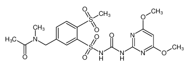 N-(3-(N-((4,6-dimethoxypyrimidin-2-yl)carbamoyl)sulfamoyl)-4-(methylsulfonyl)benzyl)-N-methylacetamide CAS:199112-84-0 manufacturer & supplier