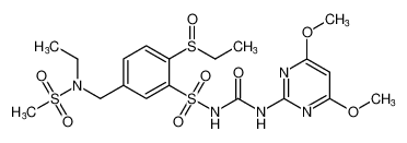 N-((4,6-dimethoxypyrimidin-2-yl)carbamoyl)-5-((N-ethylmethylsulfonamido)methyl)-2-(ethylsulfinyl)benzenesulfonamide CAS:199113-45-6 manufacturer & supplier