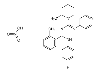 (E)-N-((Z)-((4-fluorophenyl)amino)(o-tolyl)methylene)-2-methyl-N'-(pyridin-4-yl)piperidine-1-carboximidamide nitrate CAS:199120-35-9 manufacturer & supplier