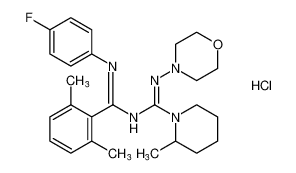 (Z)-N-((E)-(2,6-dimethylphenyl)((4-fluorophenyl)imino)methyl)-2-methyl-N'-morpholinopiperidine-1-carboximidamide hydrochloride CAS:199121-40-9 manufacturer & supplier