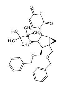 (1S,2S,3R,4R,5S)-3-(tert-butyldimethylsilyloxy)-1,2-di((benzyloxy)methyl)-4-(2,4(1H,3H)-dioxopyrimidin-1-yl)bicyclo(3.1.0)hexane CAS:199122-54-8 manufacturer & supplier