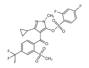 3-cyclopropyl-1-methyl-4-(2-(methylsulfonyl)-4-(trifluoromethyl)benzoyl)-1H-pyrazol-5-yl 2,4-difluorobenzenesulfonate CAS:199124-20-4 manufacturer & supplier