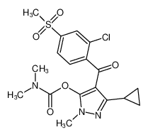 4-(2-chloro-4-(methylsulfonyl)benzoyl)-3-cyclopropyl-1-methyl-1H-pyrazol-5-yl dimethylcarbamate CAS:199124-50-0 manufacturer & supplier