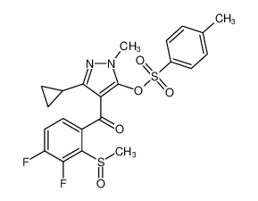 3-cyclopropyl-4-(3,4-difluoro-2-(methylsulfinyl)benzoyl)-1-methyl-1H-pyrazol-5-yl 4-methylbenzenesulfonate CAS:199124-53-3 manufacturer & supplier