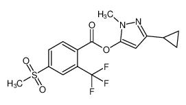 3-cyclopropyl-1-methyl-1H-pyrazol-5-yl 4-(methylsulfonyl)-2-(trifluoromethyl)benzoate CAS:199125-30-9 manufacturer & supplier