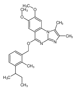 5-((3-(sec-butyl)-2-methylbenzyl)oxy)-7,8-dimethoxy-1,2-dimethylimidazo[1,2-a]quinazoline CAS:199194-53-1 manufacturer & supplier