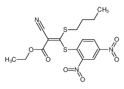 (Z)-3-Butylsulfanyl-2-cyano-3-(2,4-dinitro-phenylsulfanyl)-acrylic acid ethyl ester CAS:19921-80-3 manufacturer & supplier