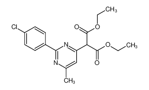 [2-(4-chloro-phenyl)-6-methyl-pyrimidin-4-yl]-malonic acid diethyl ester CAS:19927-78-7 manufacturer & supplier