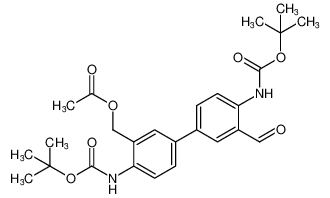 (4,4'-bis((tert-butoxycarbonyl)amino)-3'-formyl-[1,1'-biphenyl]-3-yl)methyl acetate CAS:199273-12-6 manufacturer & supplier