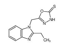 5-(2-Ethyl-benzoimidazol-1-ylmethyl)-3H-[1,3,4]oxadiazole-2-thione CAS:199278-29-0 manufacturer & supplier