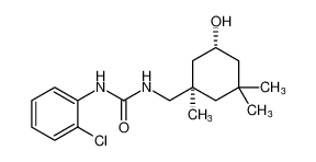 rel-1-(2-chlorophenyl)-3-(((1R,5R)-5-hydroxy-1,3,3-trimethylcyclohexyl)methyl)urea CAS:199285-83-1 manufacturer & supplier